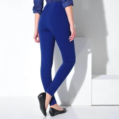 Legging<Blancheporte Set van 2 leggings met elastische taille felblauw / zwart