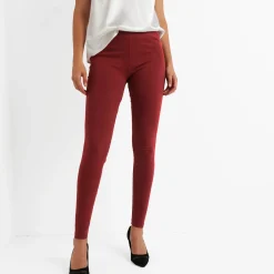 Legging<Blancheporte Set van 2 leggings met elastische taille bordeaux + zwart