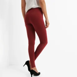Legging<Blancheporte Set van 2 leggings met elastische taille bordeaux + zwart