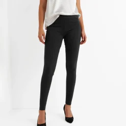 Legging<Blancheporte Set van 2 leggings met elastische taille bordeaux + zwart