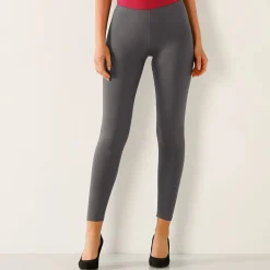 Legging<Blancheporte Set van 2 leggings met elastische taille antraciet / zwart