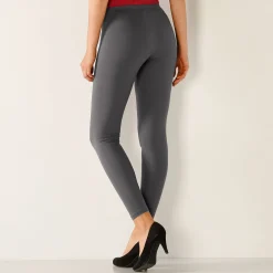 Legging<Blancheporte Set van 2 leggings met elastische taille antraciet / zwart