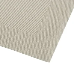 Placemat<Blancheporte Set van 4 placemats - gevlochten vinyl beige