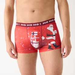 Ondergoed<Blancheporte Set van 2 shorty's met kerstprint in rekbare microvezel rood