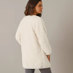 Peignoir En Kamerjas<Blancheporte Sherpa-binnenjas ecru