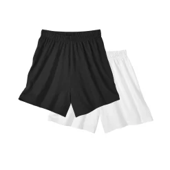 Short<Blancheporte Short met rokje-effect - set van 2 zwart / wit