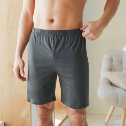 Pyjama En Kamerjas<Blancheporte Short pyjama coton uni antraciet