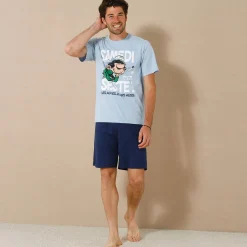 Pyjama En Kamerjas<Blancheporte Shortama Gaston Lagaffe® jeansblauw / marine