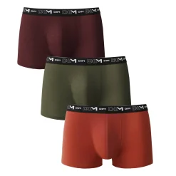 Ondergoed<Dim Shorty - set van 3 rood + groen + oranje