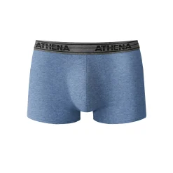 Ondergoed<Athena Shorty Basic Coton - set van 4 zwart + blauw + jeans
