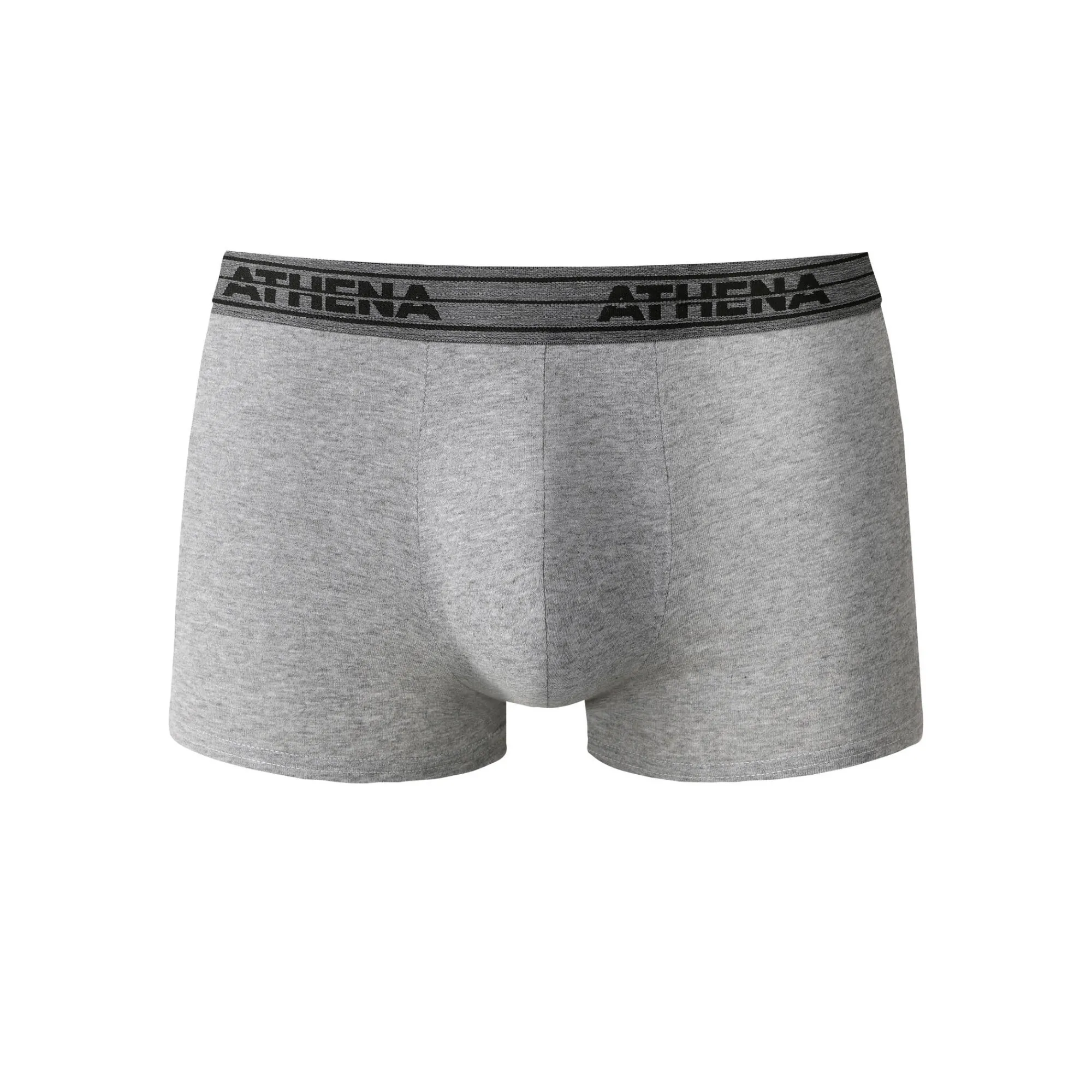 Ondergoed<Athena Shorty Basic Coton - set van 4 zwart + grijs + groen