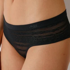 Slip En Shorty<Sloggi Shorty "Free Evolve" in stretchtricot zwart