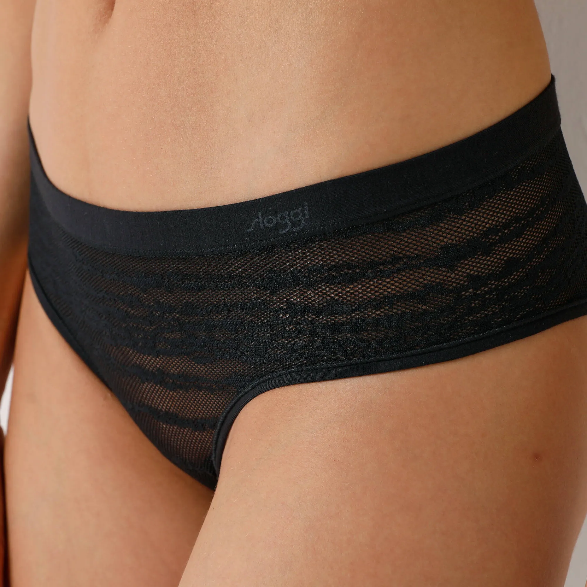 Slip En Shorty<Sloggi Shorty "Free Evolve" in stretchtricot zwart
