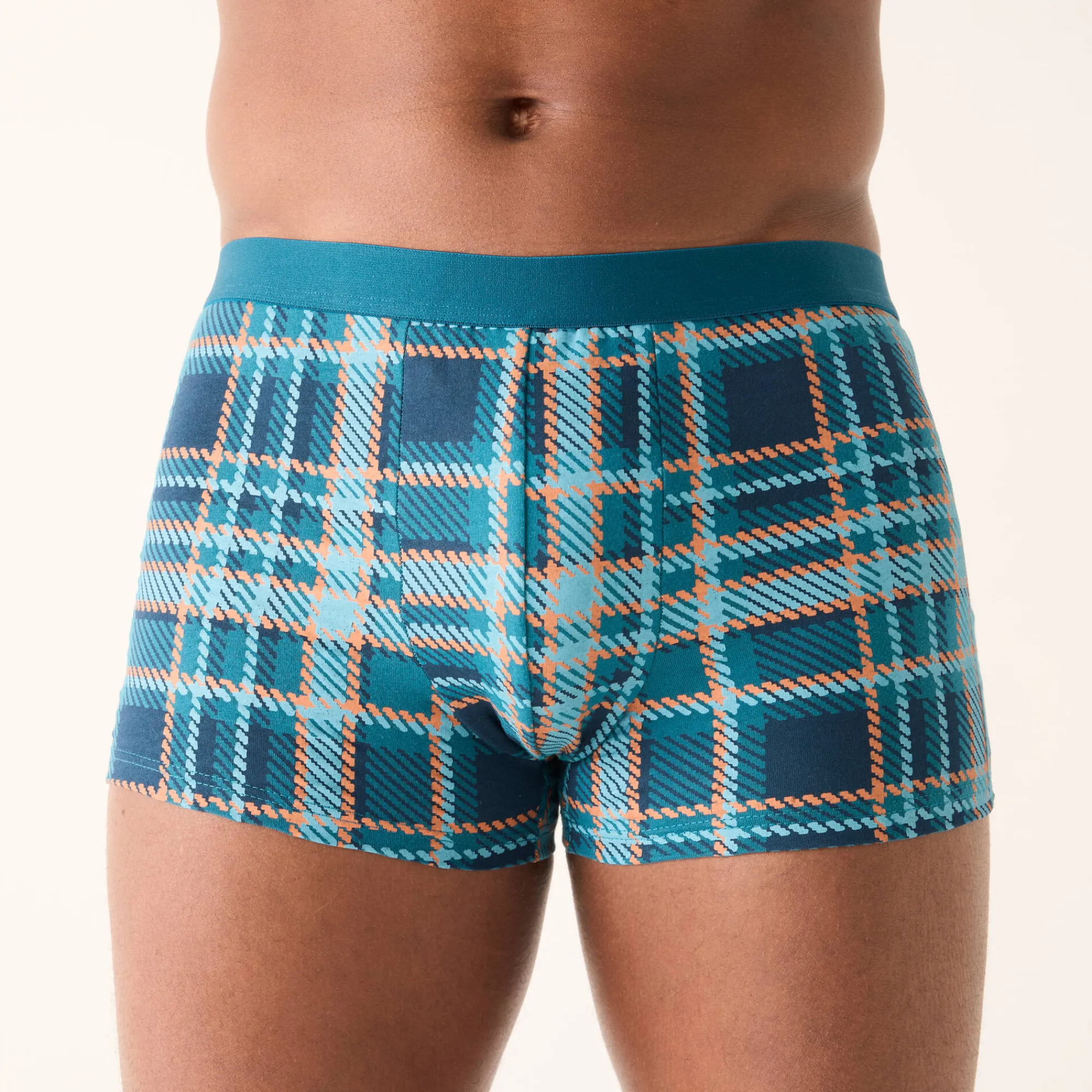 Ondergoed<Blancheporte Shorty, geruit en effen - set van 3 eendenblauw