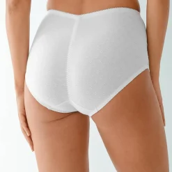 Slip En Shorty<Blancheporte Shorty in steungevende kant - set van 2 wit