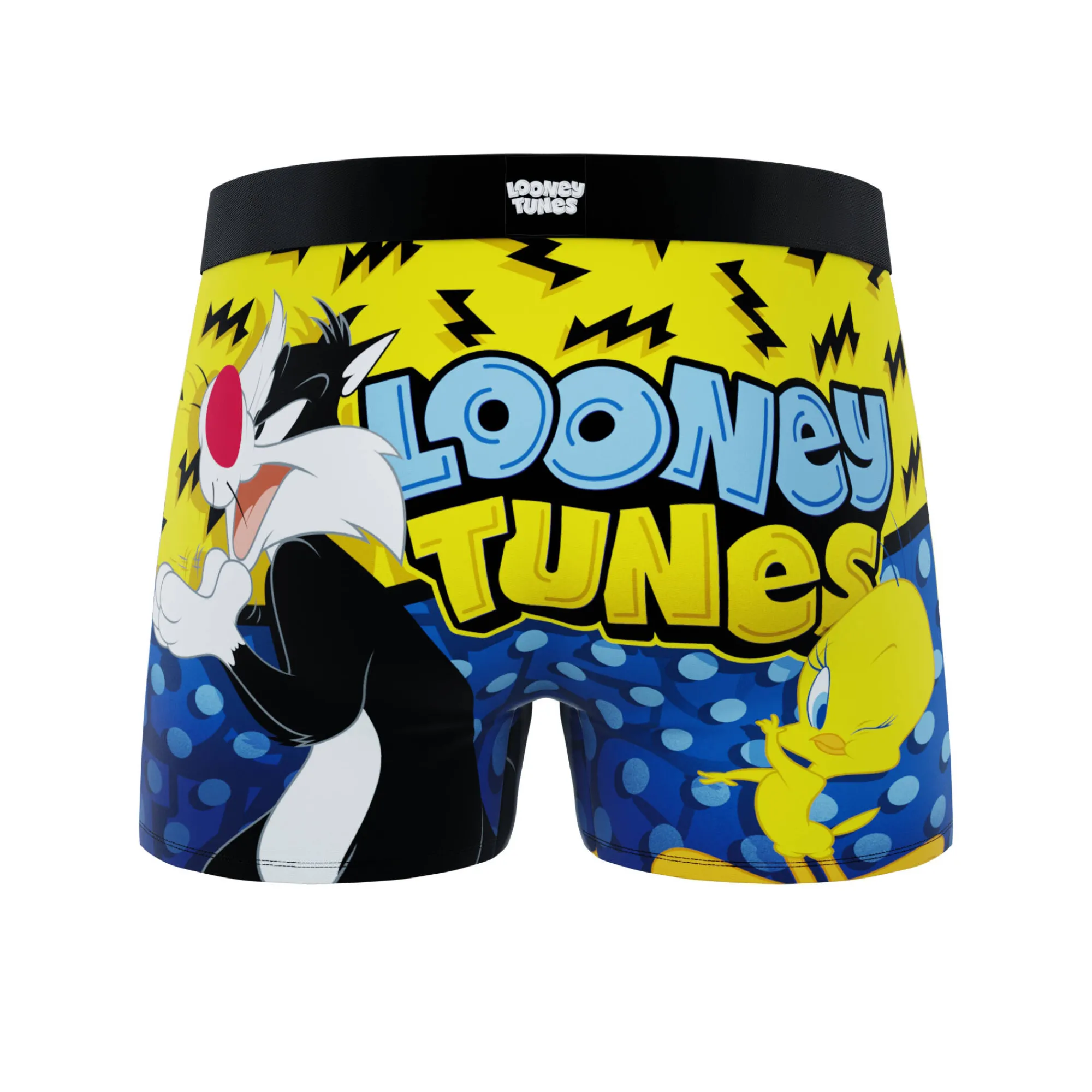 Ondergoed<Freegun Shorty in stretchjersey Looney Tunes ® - set van 2 oranje + blauw