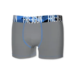 Ondergoed<Freegun Shorty in stretchkatoen ® - set van 2 zwart + grijs