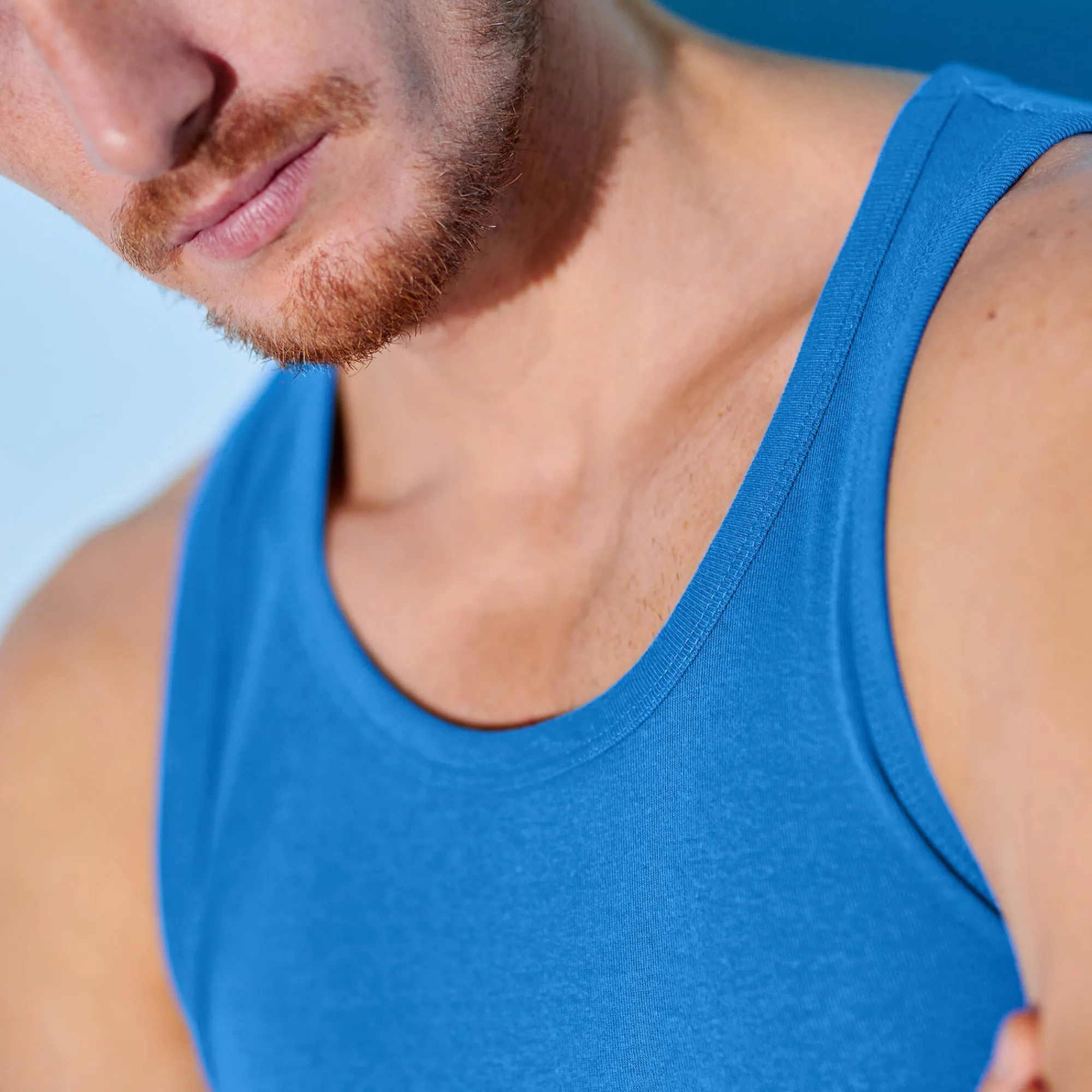 Ondergoed<Blancheporte Singlet - herenondergoed, set van 3 blauw