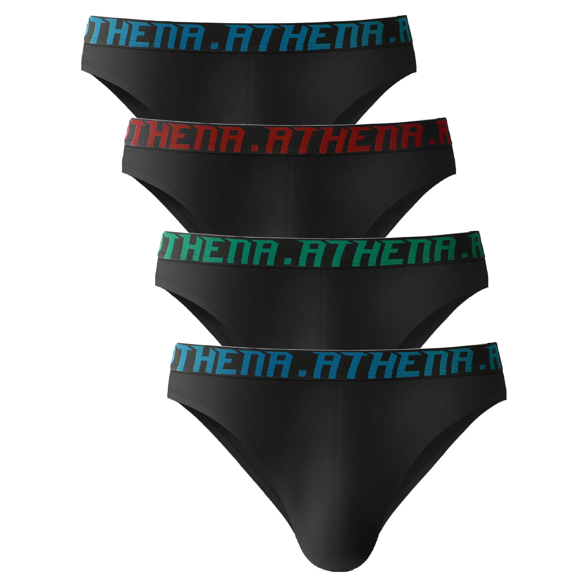 Ondergoed<Athena Slip My Petit Prix ®- set van 4 zwart