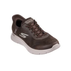 Schoenen|Schoenen Heren<Skechers Slip-in baskets GO WALK FLEX SMOOTH bruin
