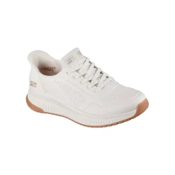 Baskets En Sneakers|Schoenen<Skechers Slip-in baskets met veters BOBS SQUAD 4 wit