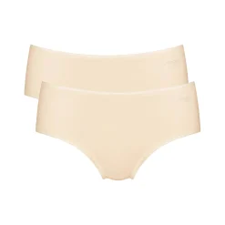 Slip En Shorty<Sloggi Slipje in midimodel GO, biologisch katoen - set van 2 poeder