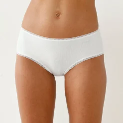 Slip En Shorty<Sloggi Slipje in midimodel GO, biologisch katoen - set van 2 wit