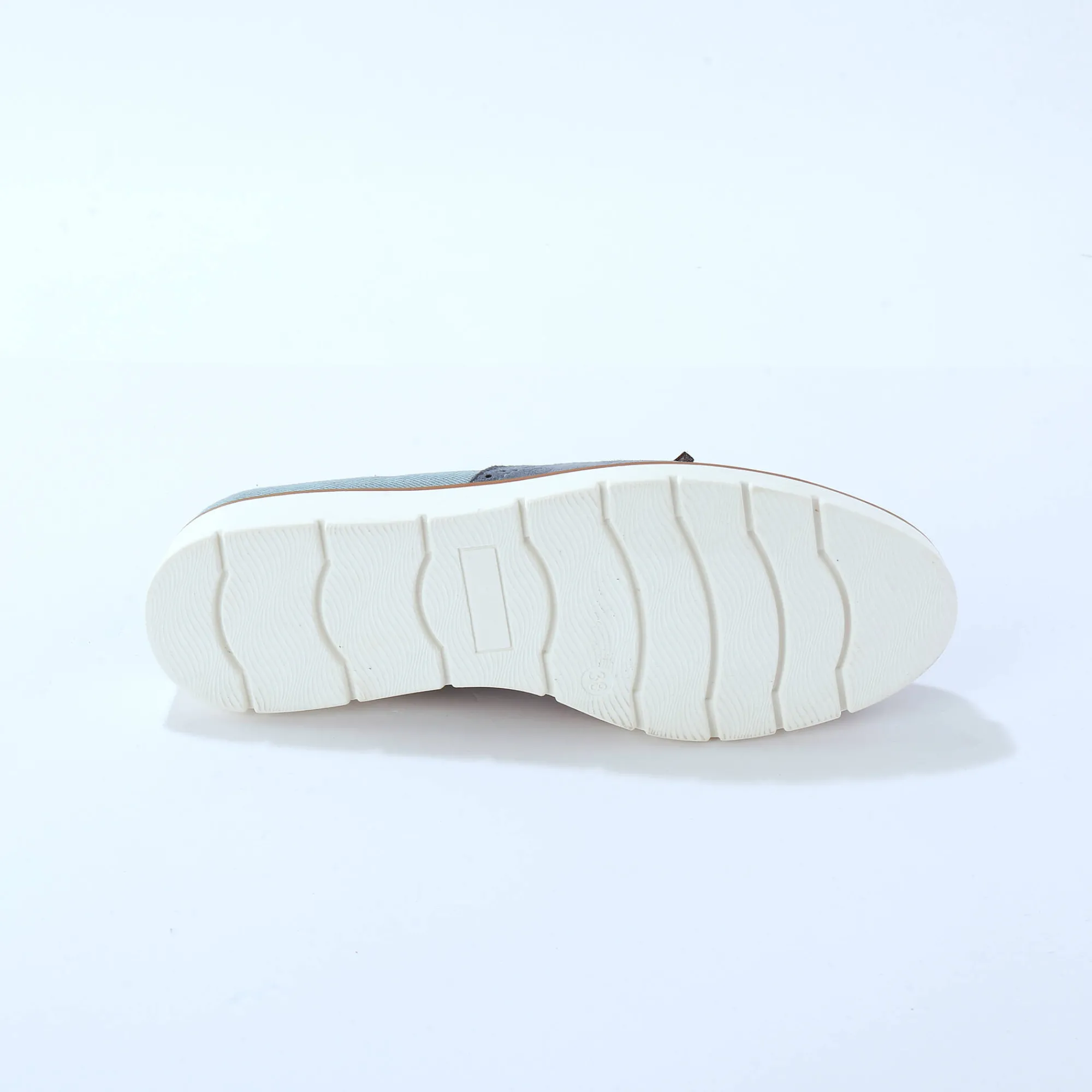 Derby's En Mocassins|Schoenen<Blancheporte Slippers met franjes blauw