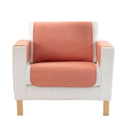Zitbankhoes<Blancheporte Slipvrije salonbeschermer met getextureerd effect terracotta
