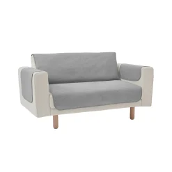 Zeildoekstof<Blancheporte Slipvrije salonbescherming, faux-uni collectie grijs