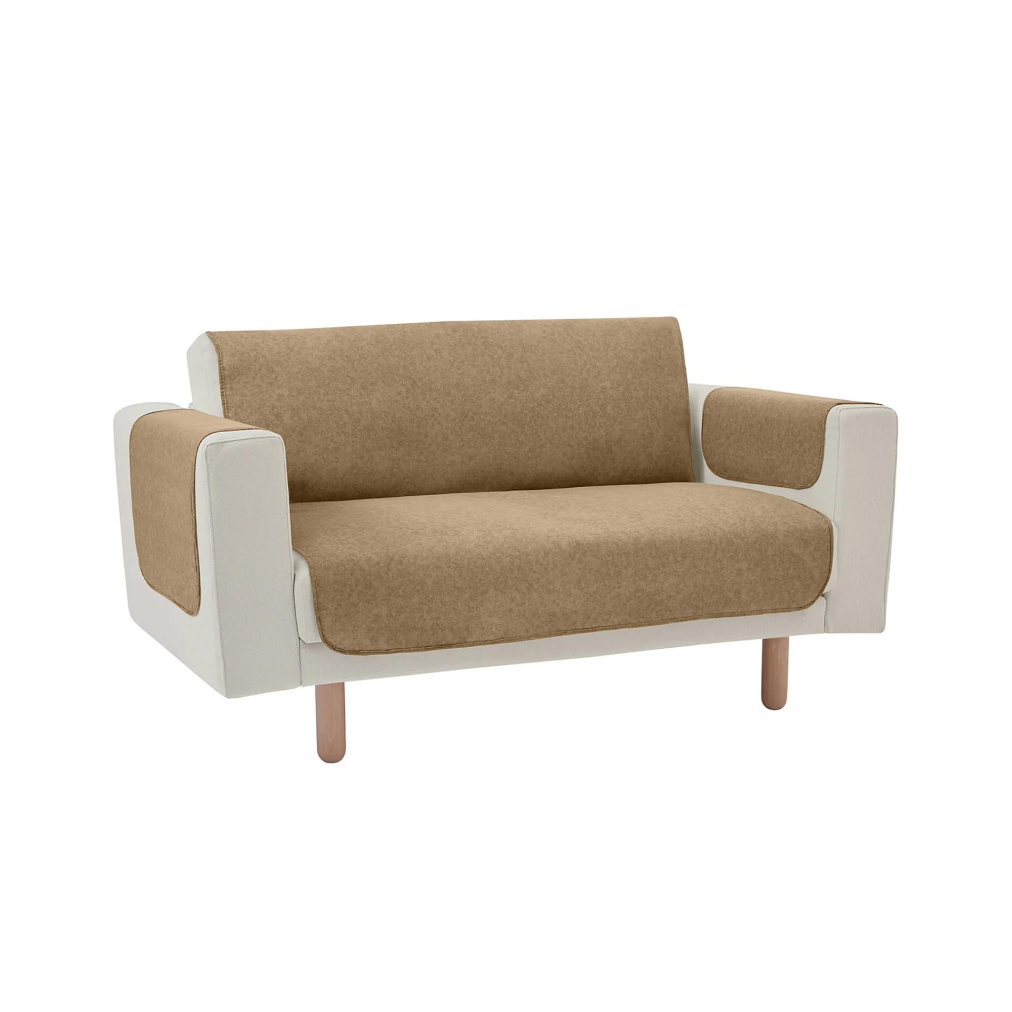 Zeildoekstof<Blancheporte Slipvrije salonbescherming, faux-uni collectie taupe