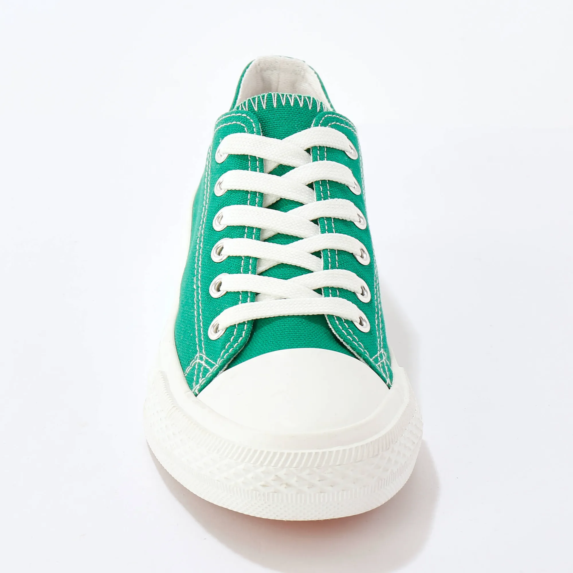 Baskets En Sneakers|Schoenen<Blancheporte Sneakers in canvas, met veters groen