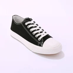 Baskets En Sneakers|Schoenen<Blancheporte Sneakers in canvas, met veters zwart