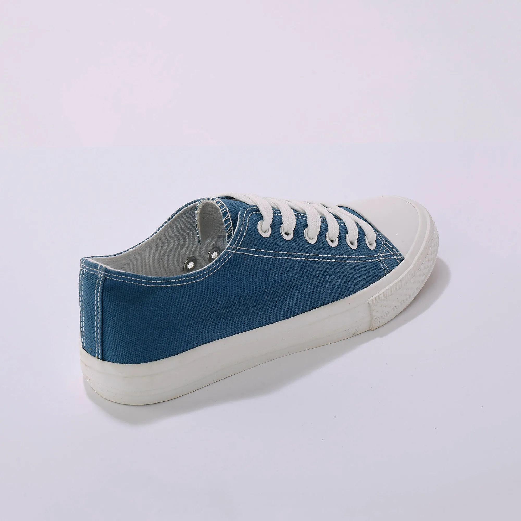 Baskets En Sneakers|Schoenen<Blancheporte Sneakers in canvas, met veters blauw