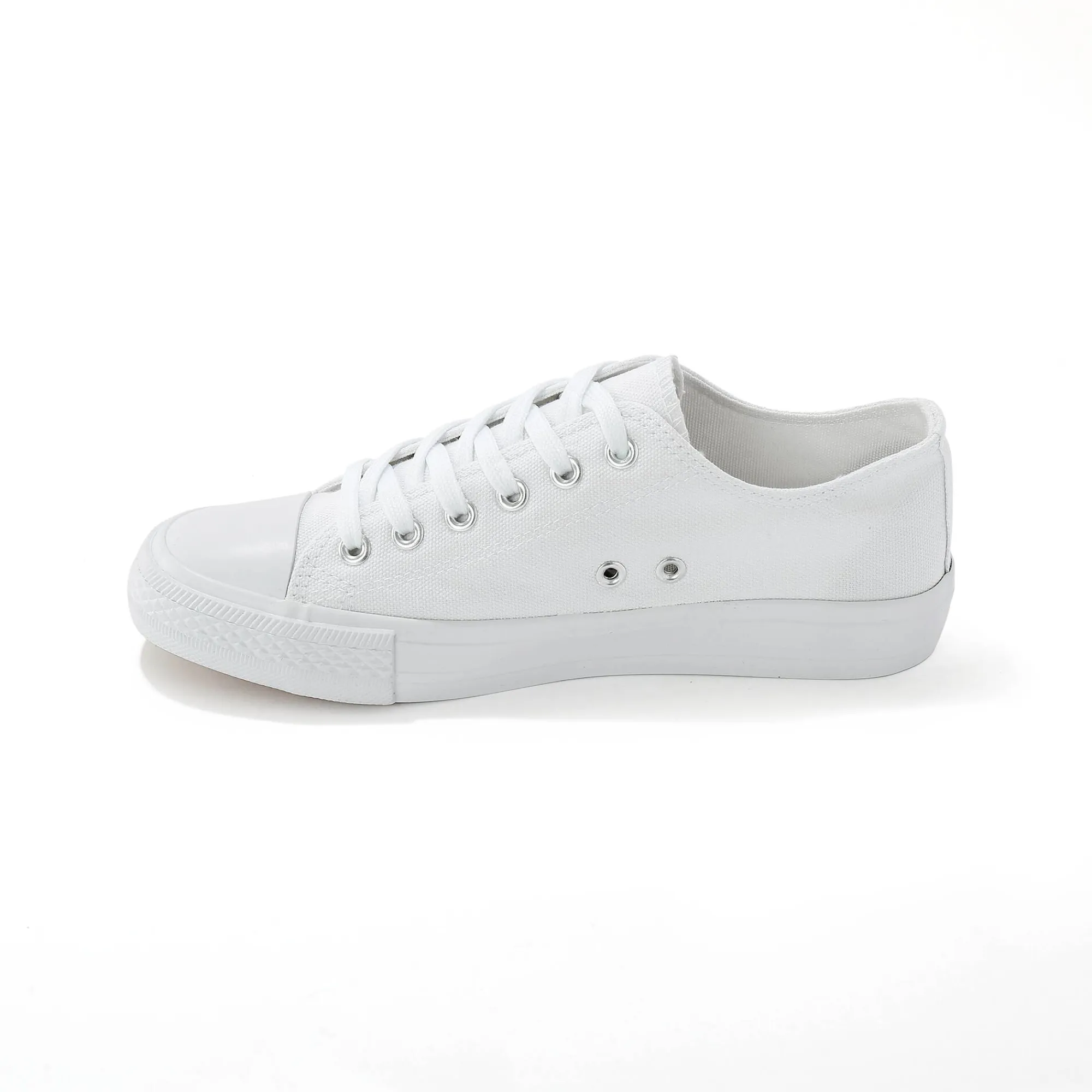 Baskets En Sneakers|Schoenen<Blancheporte Sneakers in canvas, met veters wit