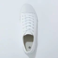 Baskets En Sneakers|Schoenen<Blancheporte Sneakers in canvas, met veters wit