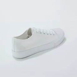 Baskets En Sneakers|Schoenen<Blancheporte Sneakers in canvas, met veters wit