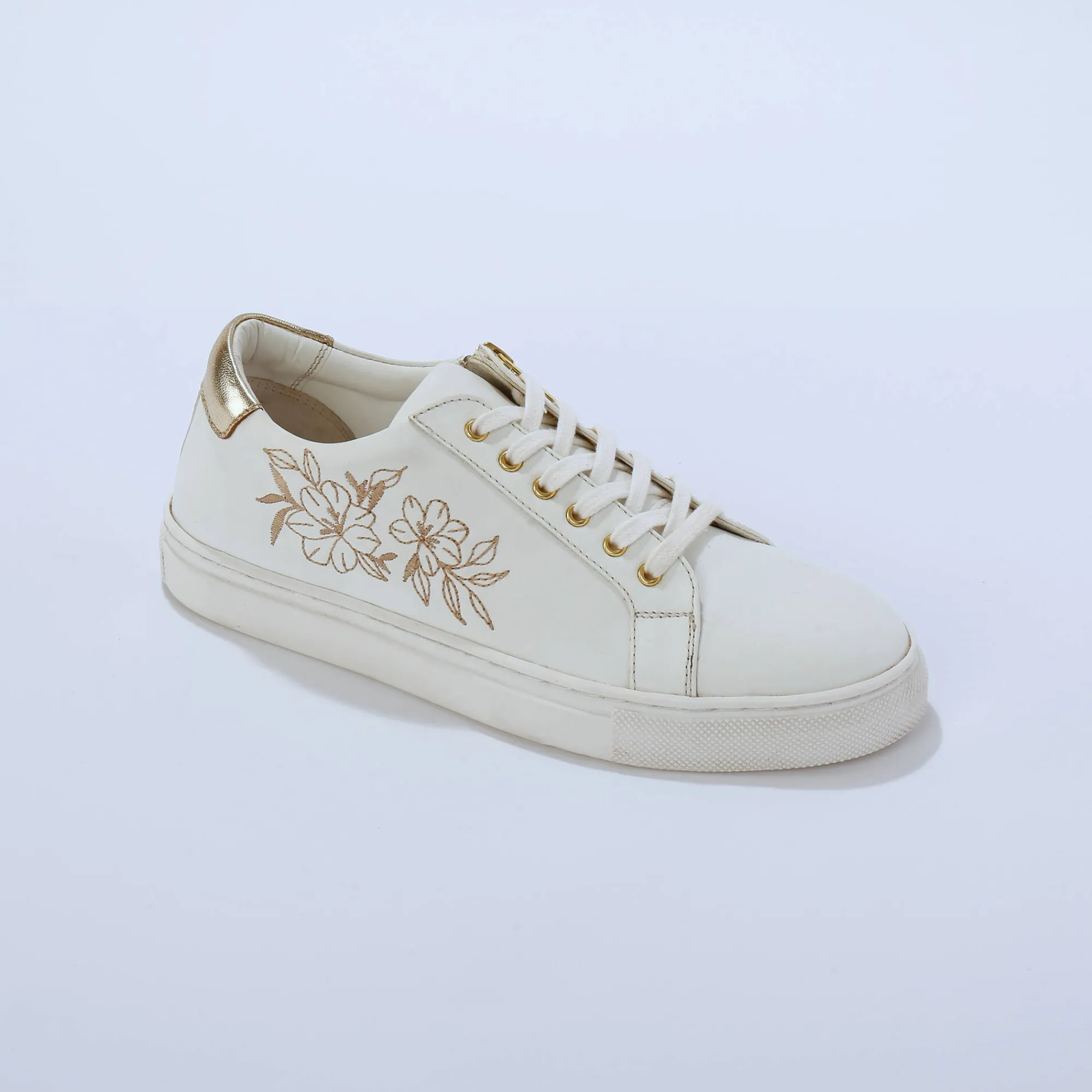 Feestelijke Schoenen|Baskets En Sneakers<Blancheporte Sneakers met borduursel en rits wit