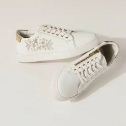 Feestelijke Schoenen|Baskets En Sneakers<Blancheporte Sneakers met borduursel en rits wit