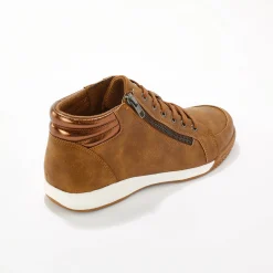 Baskets En Sneakers|Schoenen<Blancheporte Sneakers met hoge schacht bruin