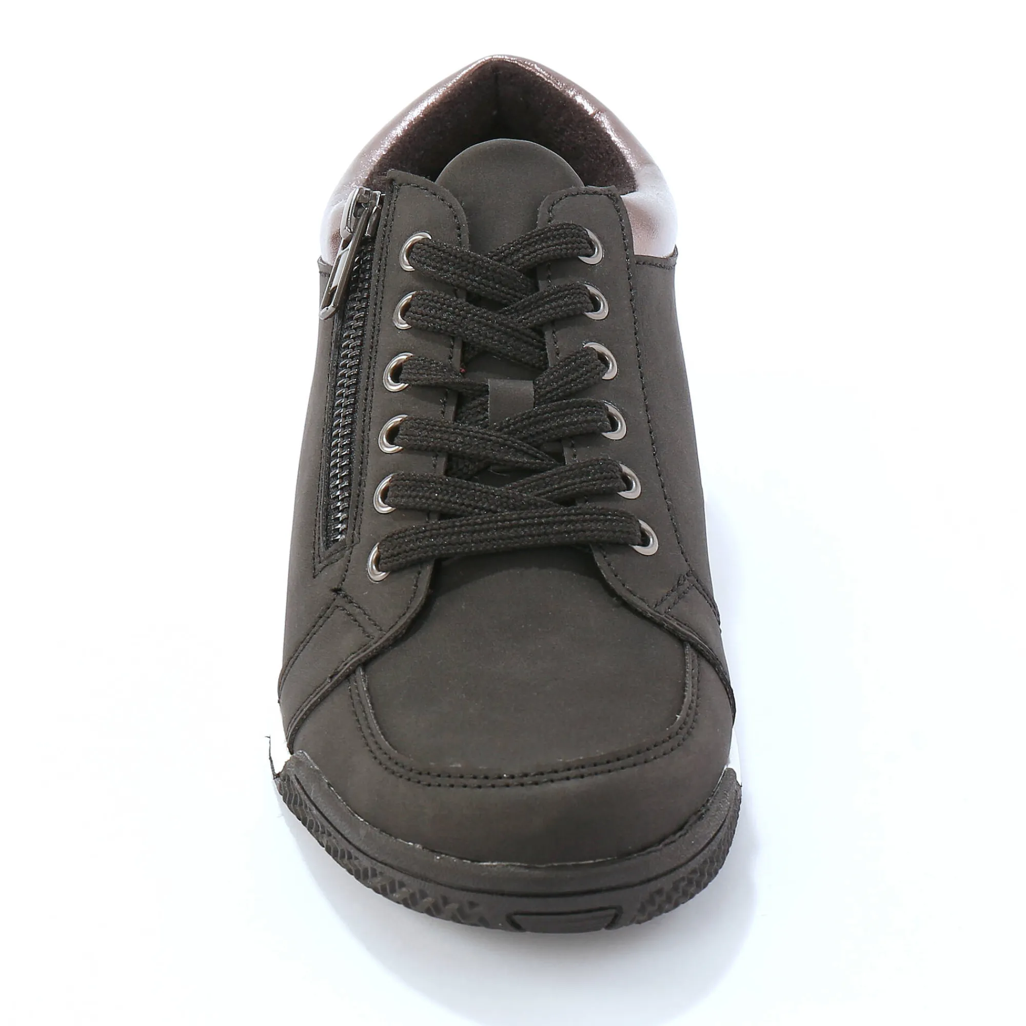 Baskets En Sneakers|Schoenen<Blancheporte Sneakers met lage schacht en veters zwart