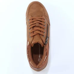 Baskets En Sneakers|Schoenen<Blancheporte Sneakers met lage schacht en veters bruin