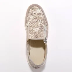 Baskets En Sneakers|Schoenen<Blancheporte Sneakers met rist, speciaal voor gevoelige voeten, in rekbaar materiaal beige