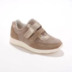 Baskets En Sneakers|Schoenen<Blancheporte Sneakers met scratchsluiting, in rekbaar materiaal, speciaal voor gevoelige voeten beige