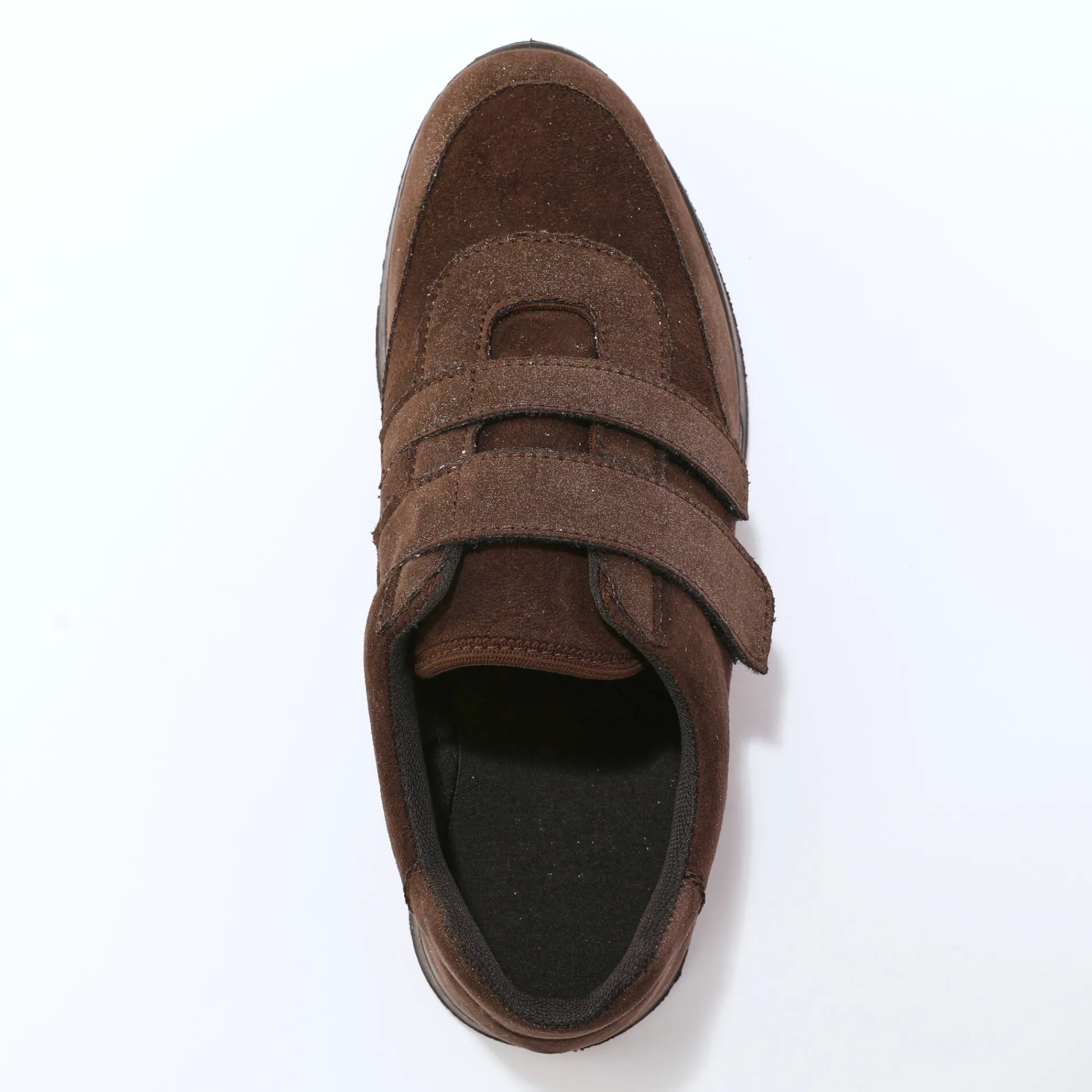 Baskets En Sneakers|Schoenen<Blancheporte Sneakers met scratchsluiting, in rekbaar materiaal, speciaal voor gevoelige voeten chocolade