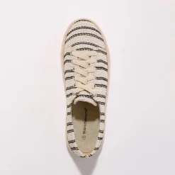 Baskets En Sneakers|Schoenen<Blancheporte Sneakers met sleehak en koordzool zwart / wit