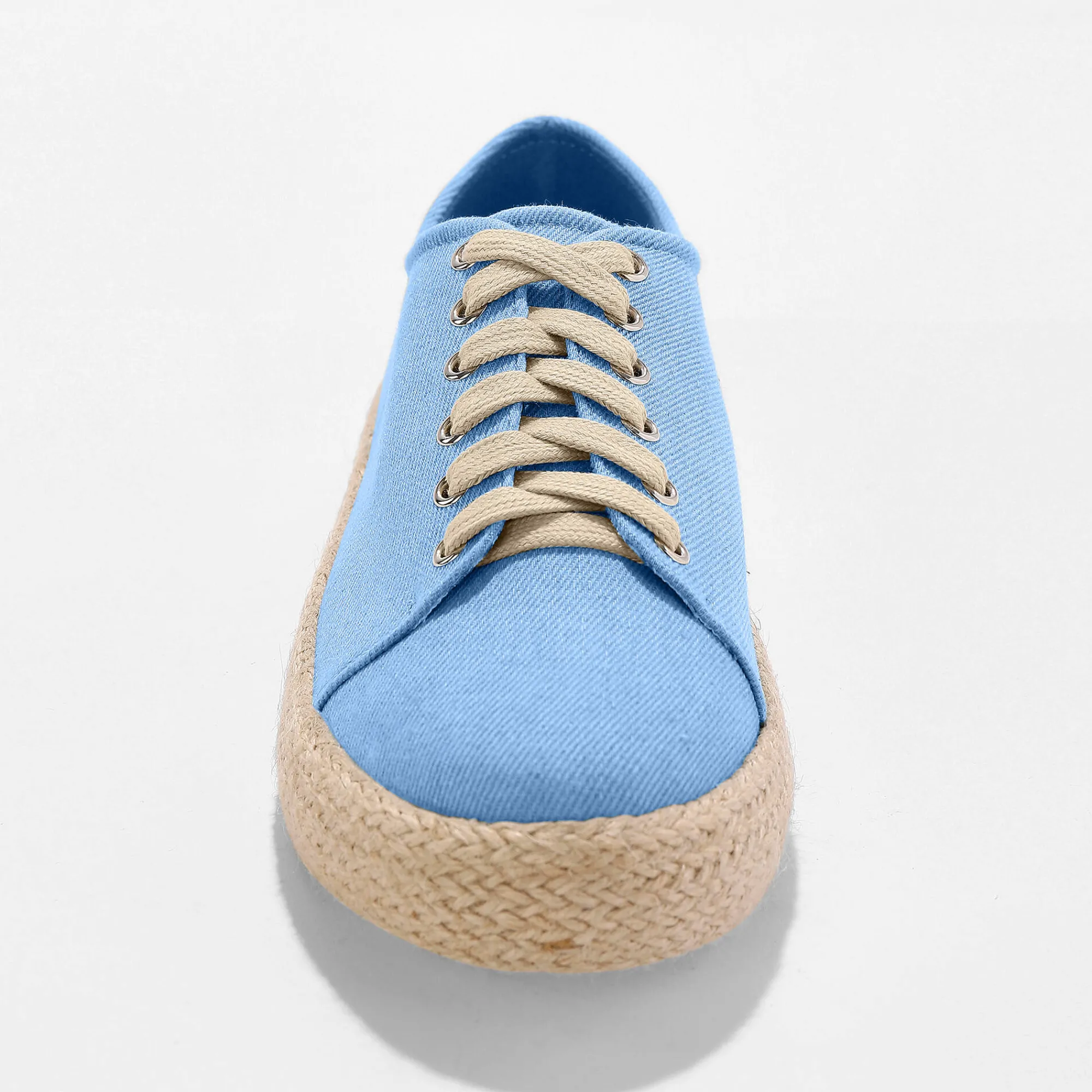 Baskets En Sneakers|Schoenen<Blancheporte Sneakers met sleehak en koordzool denim