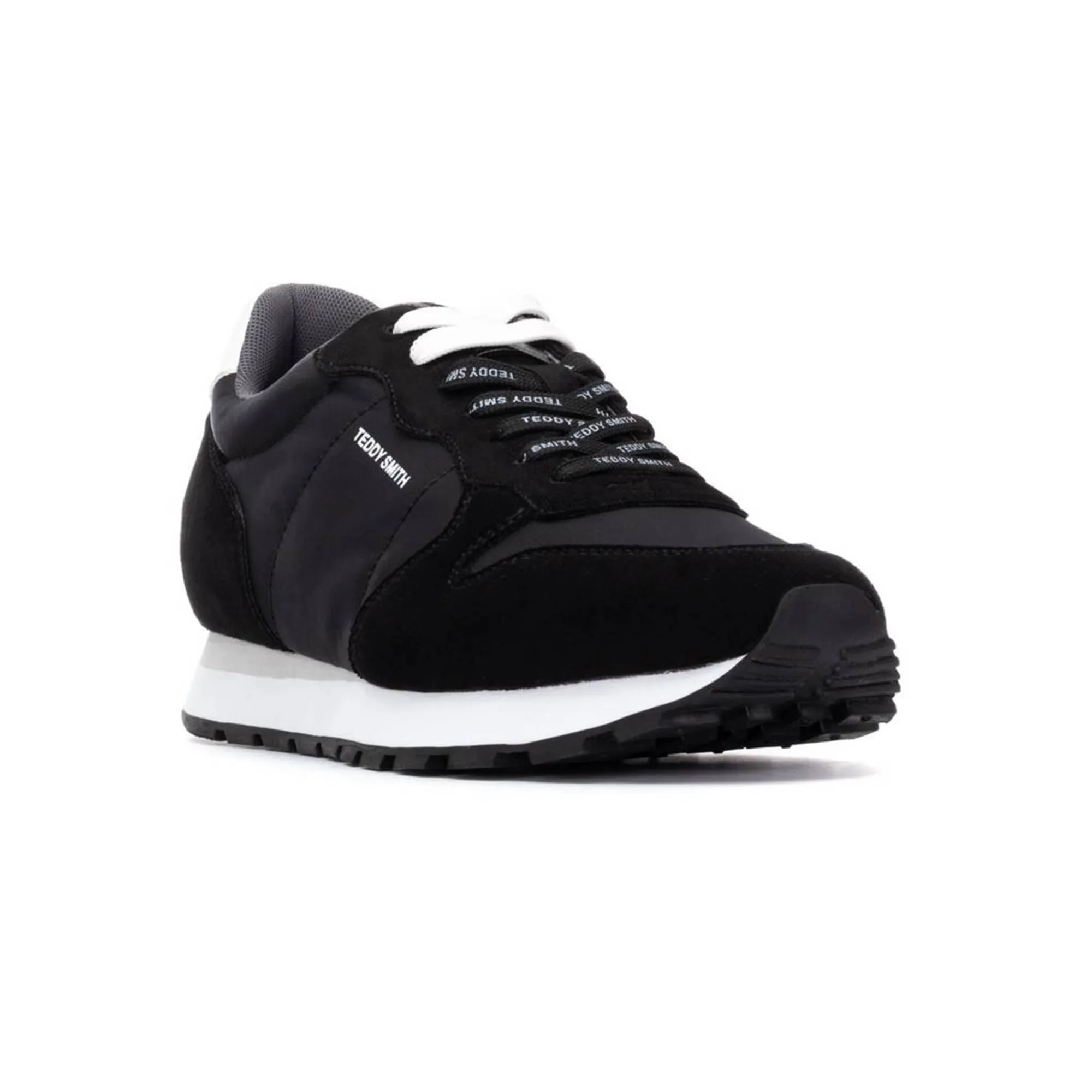 Schoenen|Schoenen Heren<Teddy Smith Sneakers met veters zwart