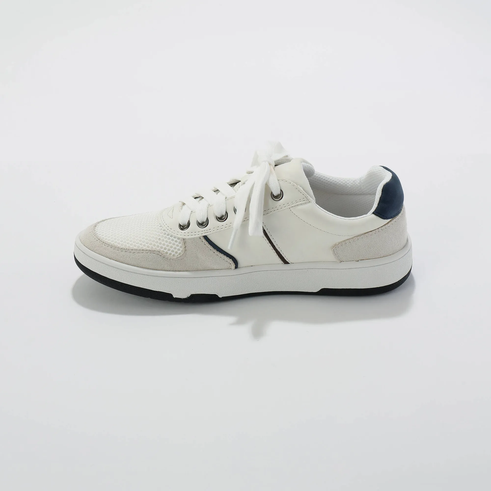 Schoenen|Schoenen Heren<Blancheporte Sneakers met veters en contrasterende details wit