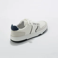 Schoenen|Schoenen Heren<Blancheporte Sneakers met veters en contrasterende details wit
